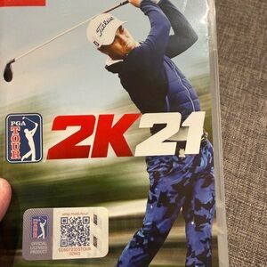 PGA Tour 2K21 Video Game - Red and Blue